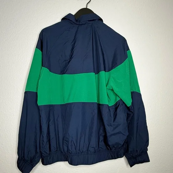 NWT Nylon Collared Jacket Retro Remix Set, Club Blue/ Raceway Green, size S - Picture 5 of 5
